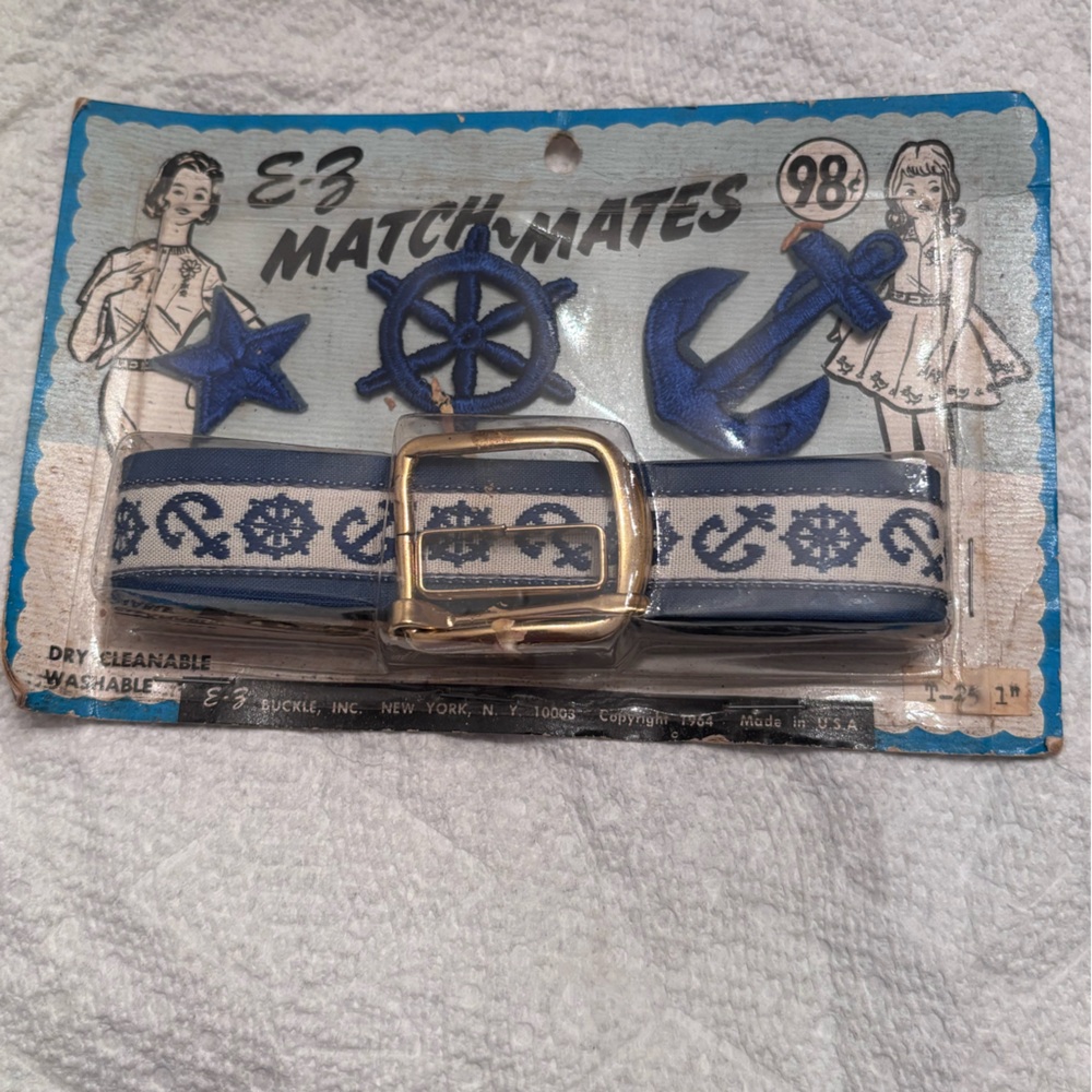 1960s Seamstress Nautical Dress Trimming Patches E-Z Match Mates